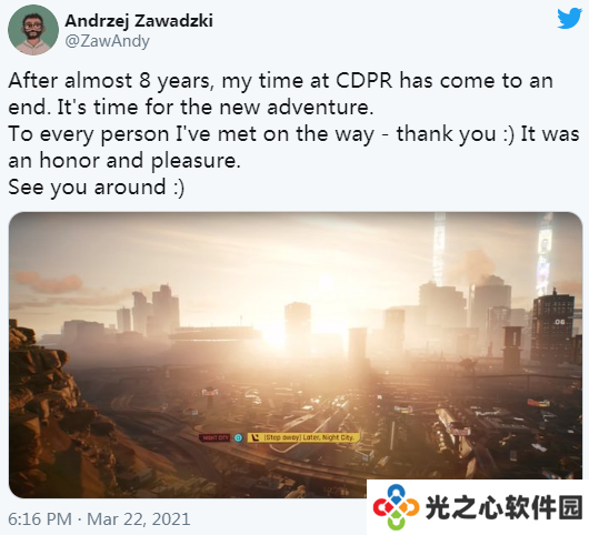 CDPR损失大将 《赛博朋克2077》首席游戏设计师离职